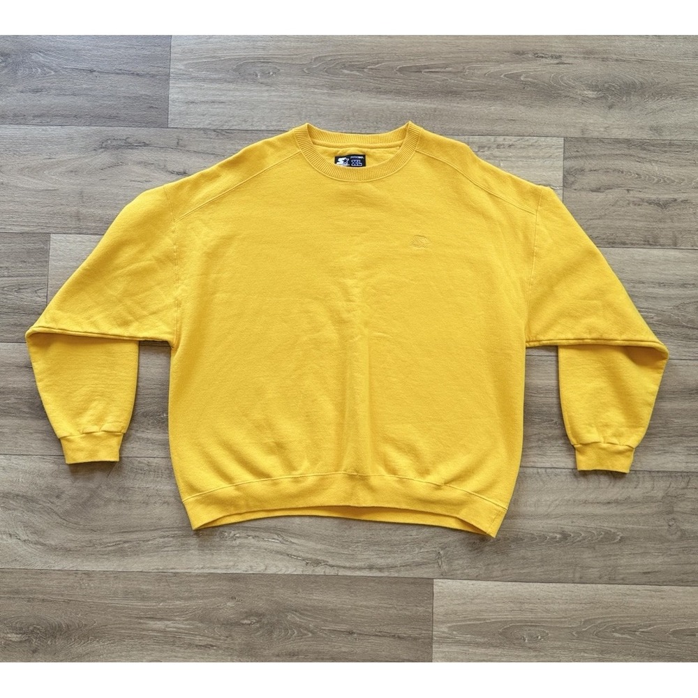 STARTER Men's Crewneck Sweatshirt - Yellow